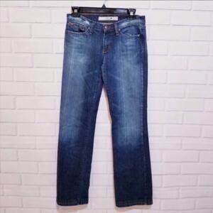 Joe’s Jeans Jagger Distressed Dark Wash Straight Leg Blue Denim